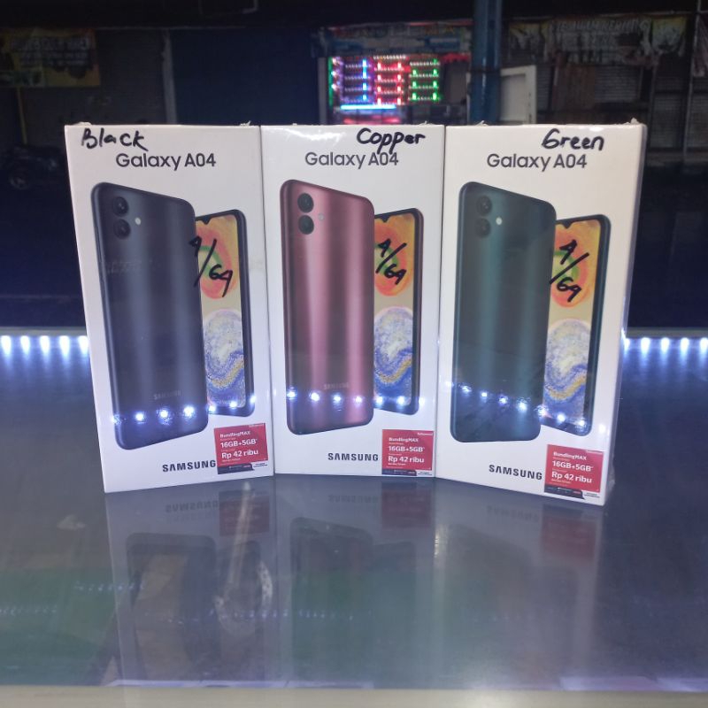 Hp Samsung Galaxy A04 Ram 4/64 Garansi Resmi SEIN 1tahun Termurah Terpopuler Best Seller
