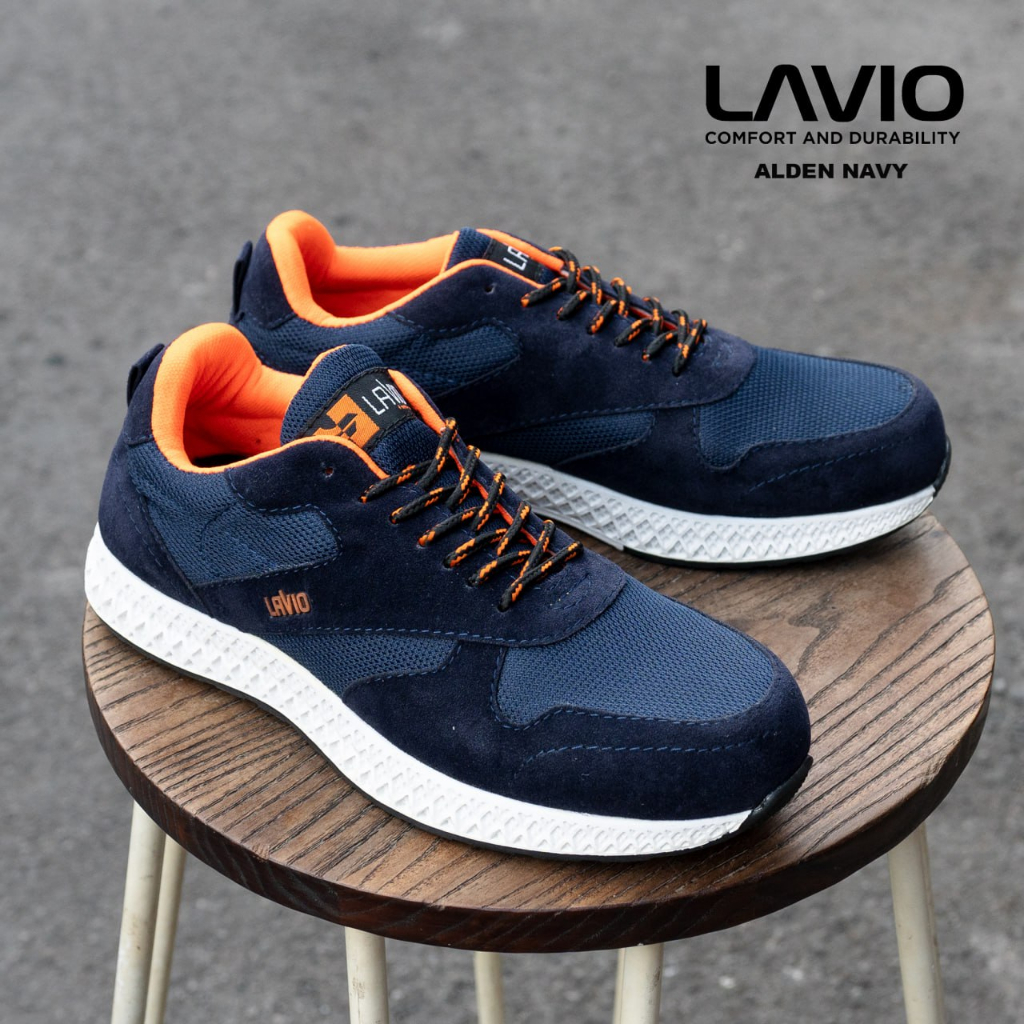 Sepatu Safety Sport Terbaru 2023 Ujung Besi Lavio Alden Kerja Lapangan Septi Proyek Pria Karet Shoes