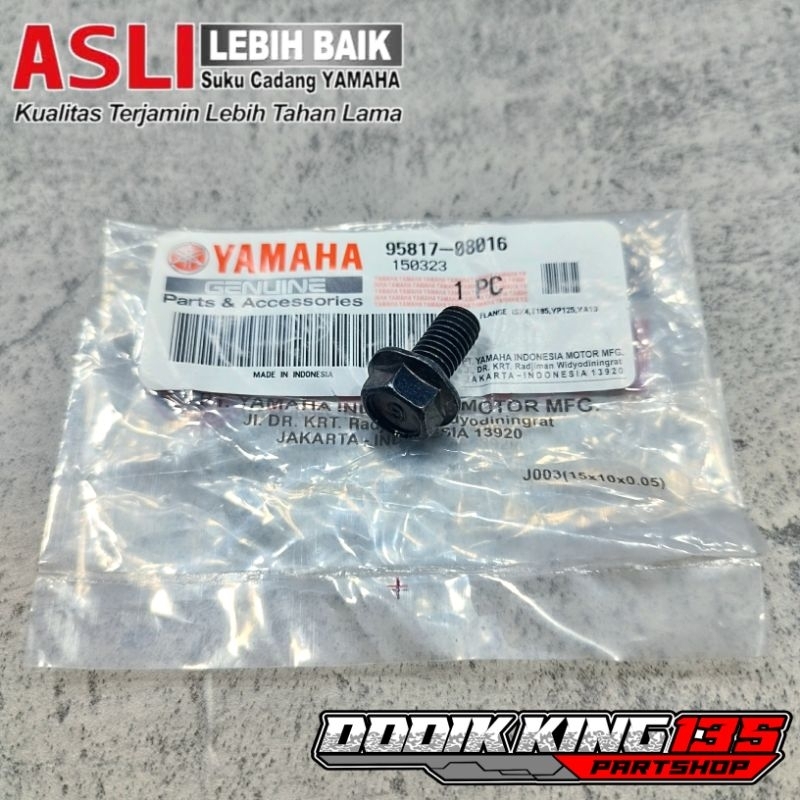 BAUT GANTUNGAN KNALPOT BAGIAN BAWAH RX KING ORIGINAL YAMAHA | 95817-08016