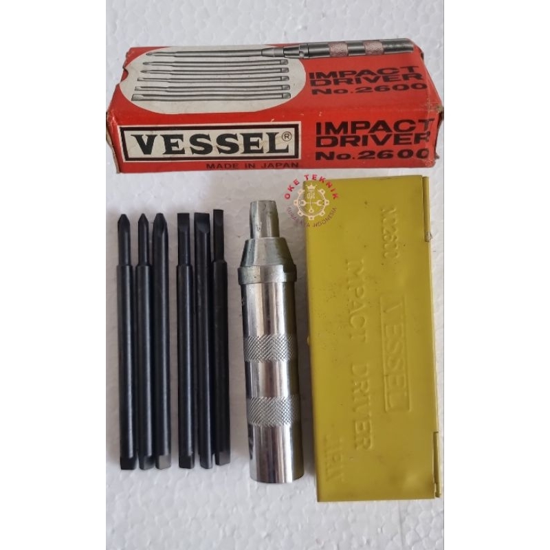 Obeng ketok set / Impact driver - VESSEL Type 2600