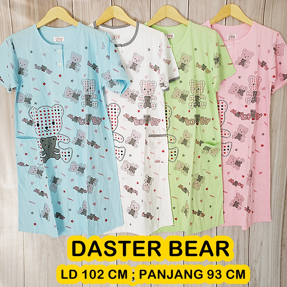 SETELAN PIYAMA BABYDOLL BAJU TIDUR 3/4 IRENA / DASTER BAHAN TEBAL