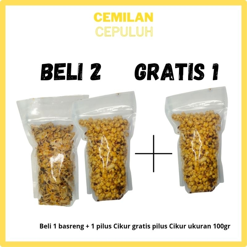 

[Beli 2 Gratis 1] Basreng Pedas Daun Jeruk + Pilus Cikur Pedas Daun Jeruk Gratis Pilus Cikur