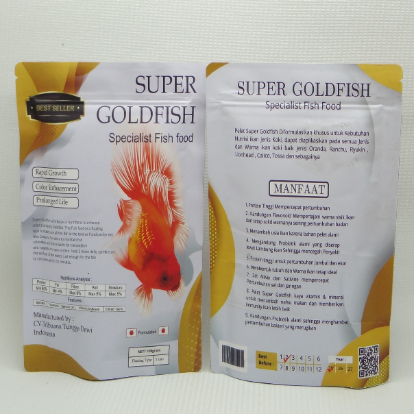 SUPER GOLDFISH Pelet Spesial ikan Koki 100 gram