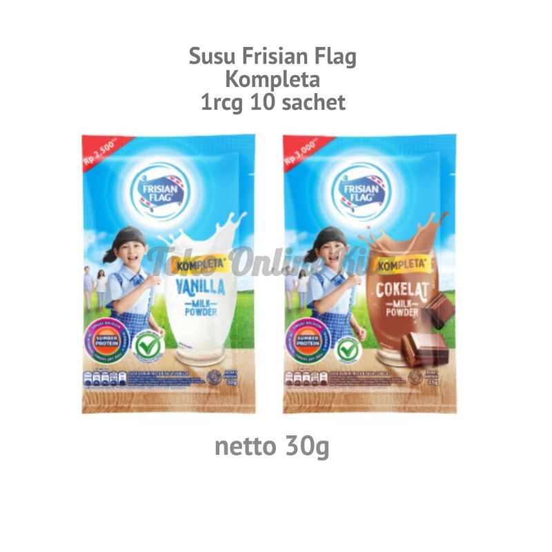 

Frisian Flag Kompleta Renceng isi 10 sachet (exp 2024)