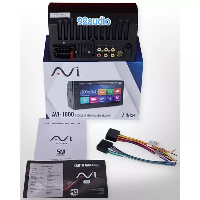 Avi 1800 Head unit Double din 7 inch Full Touchscreen