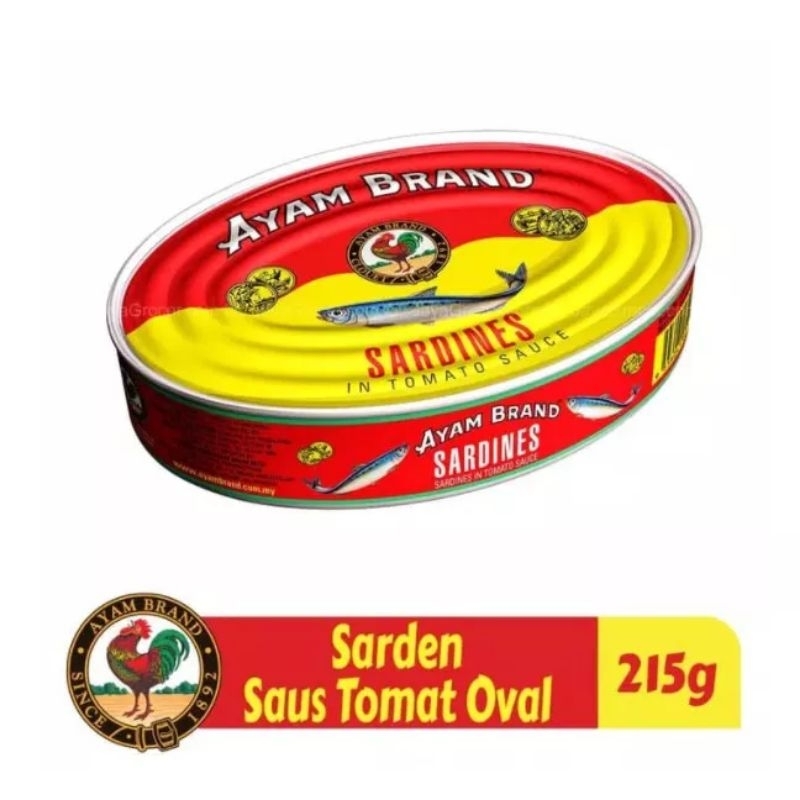 

Sardines In Tomato Sauce (Small Oval) 215 gr