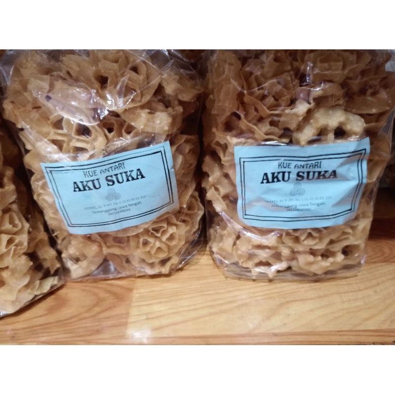 

Antari Bos / Kue Antari Aku Suka 500 gram / Oleh Oleh Magelang Temanggung Wonosobo Yogyakarta / Keripik Kerupuk Cemilan Snack