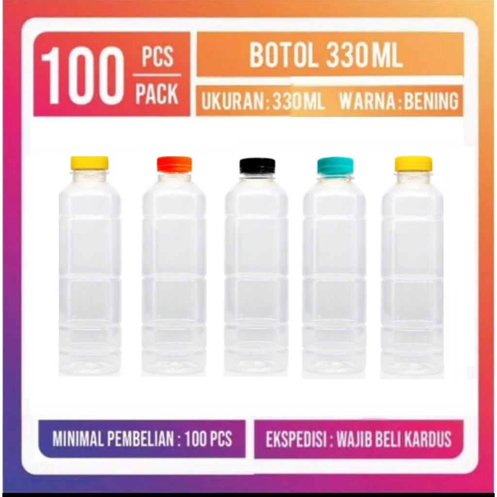 Botol Plastik 330 ml-Botol Pristine 330 ml-Botol Sn 330 ml-Almon 330 ml