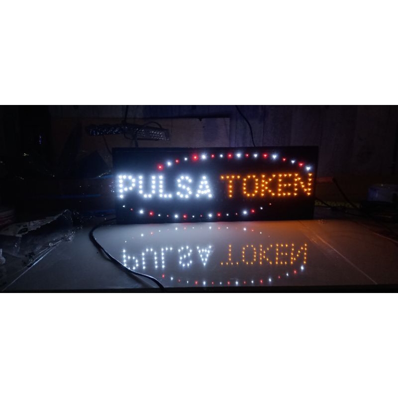 papan led sign pulsa token