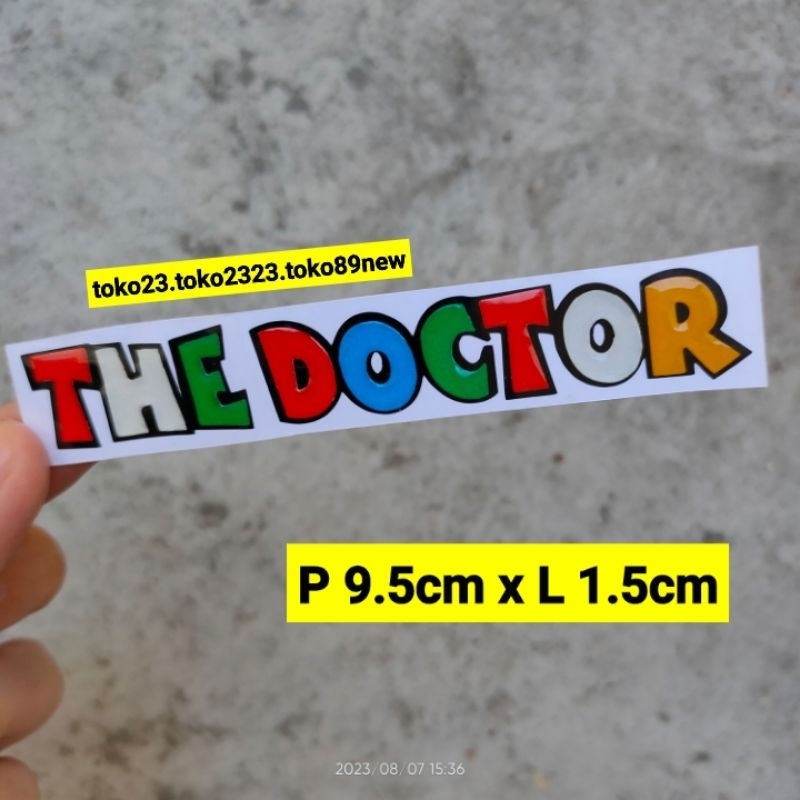 stiker timbul motor the doctor stiker keren