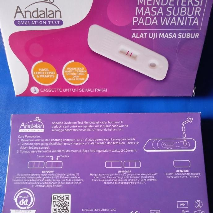 ANDALAN OVULATION TEST STRIP ALAT TES OVULASI KESUBURAN ANDALAN DETEKSI MASA SUBUR bukan test pack testpack hamil kehamilan