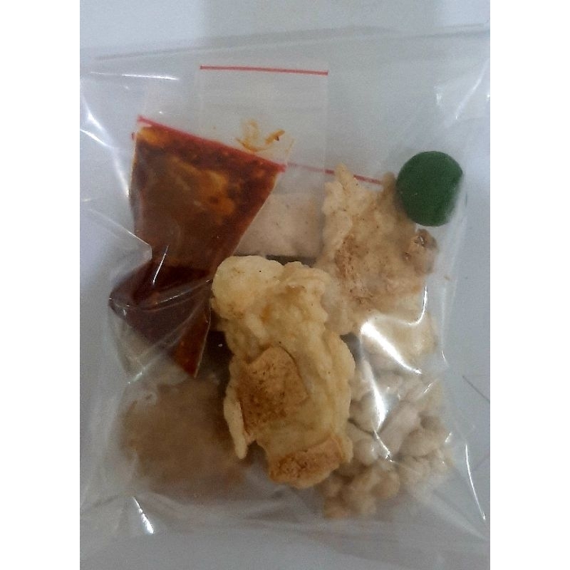 

paket cirawang + bakso cincang sambel garut