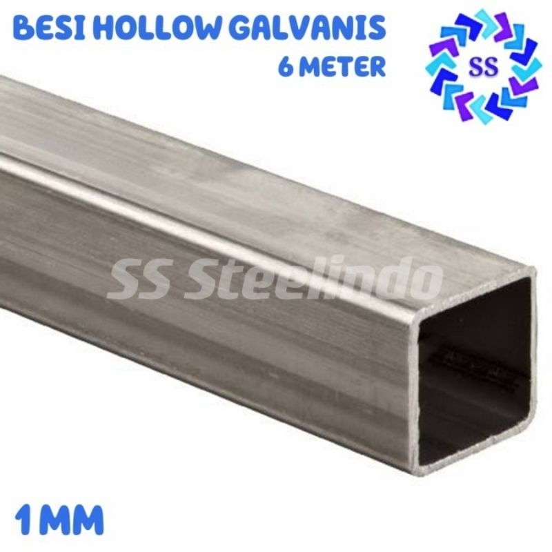 BESI HOLLOW - KOTAK GALVANIS 1MM 6 METER
