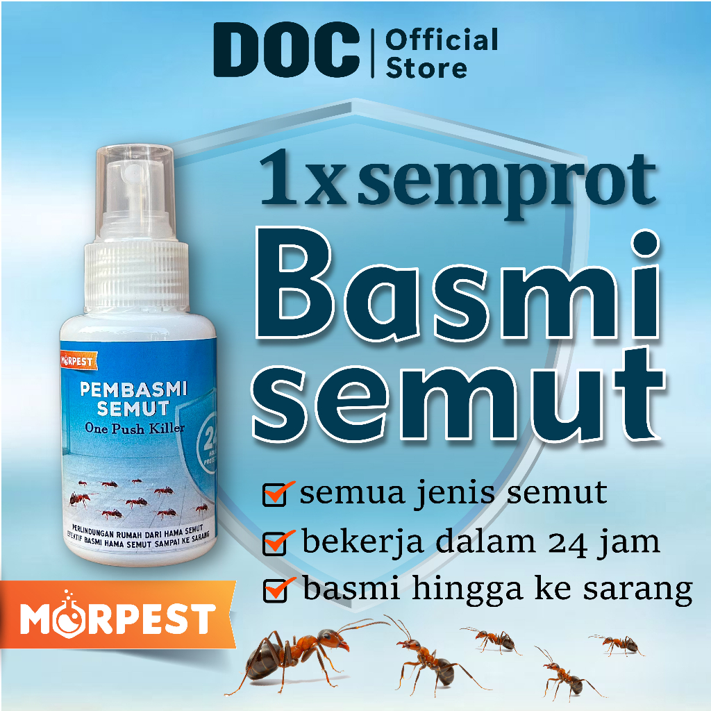 Morpest Obat Pembasmi Semut Racun Anti Semut Ampuh Efektif Membunuh Semut Merah Api Gula dan sejenis