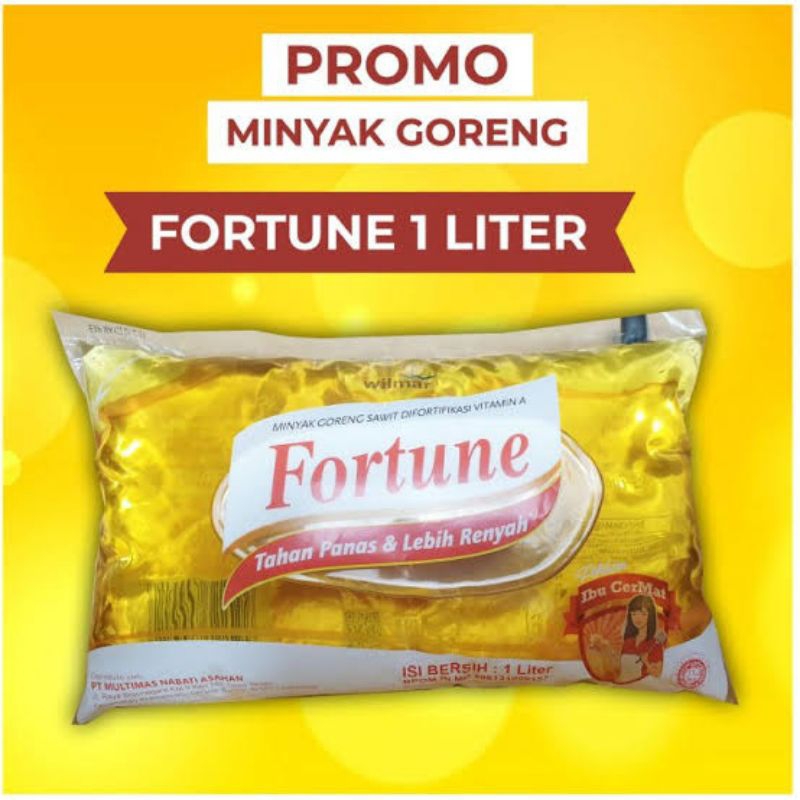 Fortune Minyak Goreng 1 Liter packing dus