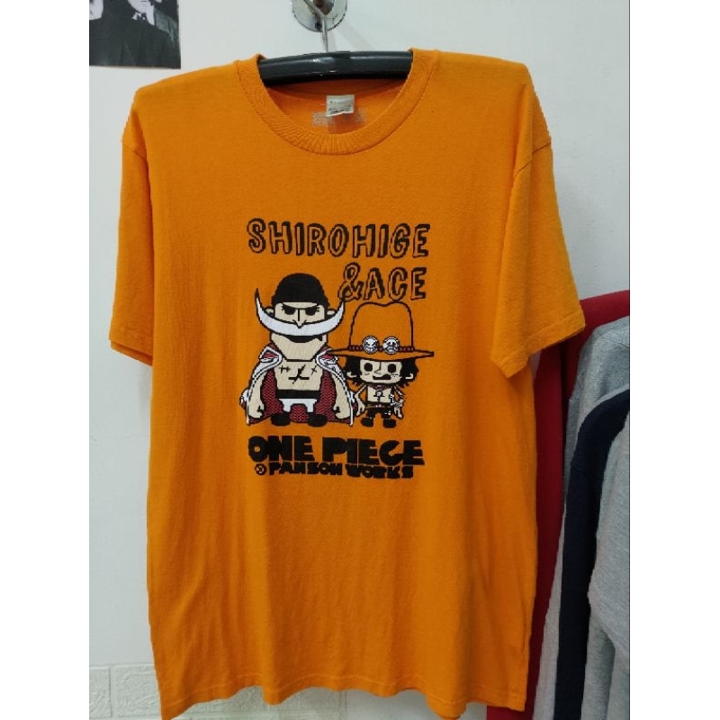 Kaos Second Anime One Piece Shirohige dan Ace