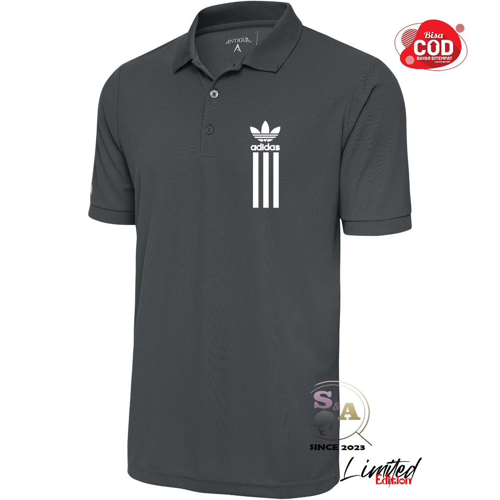 POLO KERAH ADD PUTIH- Kaos Kerah Pria Distro - Kaos polo Shirt pria wanita kerah unisex bahan tebal