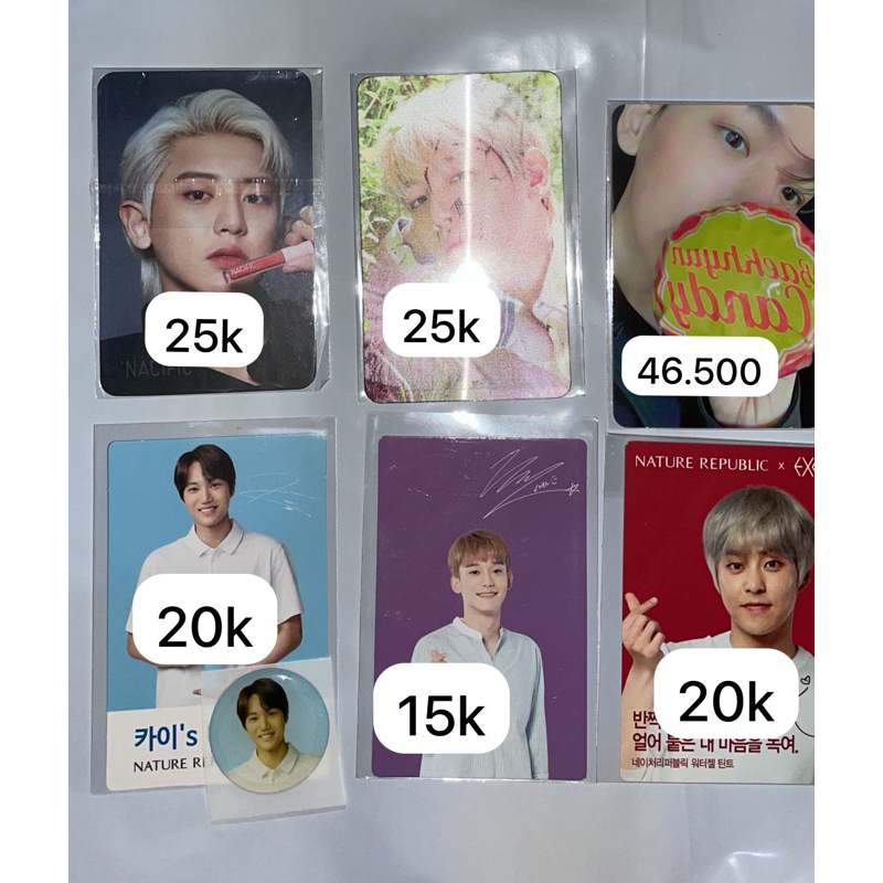 PC EXO Nature Republic / Nacific Chanyeol chen Kai Baekhyun DO