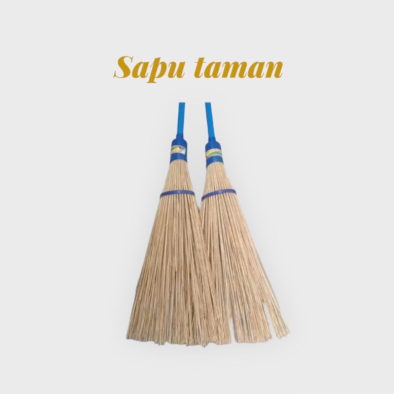 Sapu gagang kayu - sapu taman