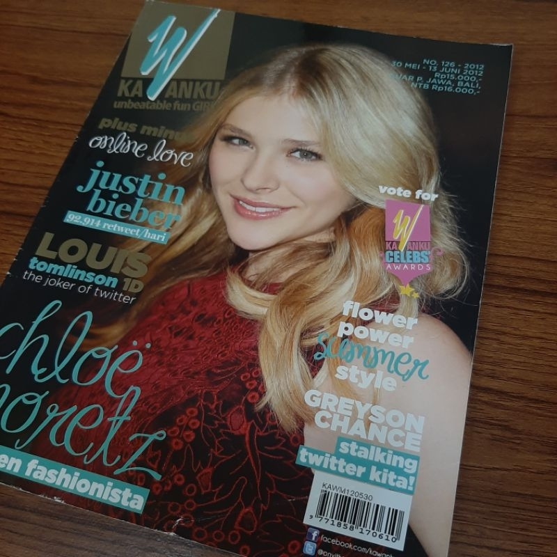 Majalah Kawanku Cover Edisi Chloe Moretz