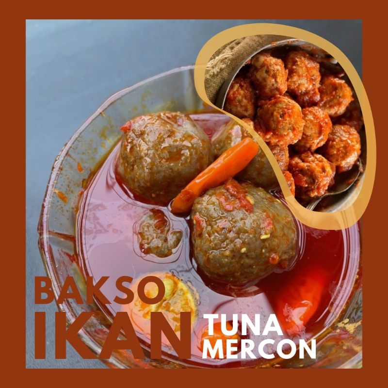 

BAKSO IKAN TUNA DENGAN SAOS CHILI OIL makanan kuah pedas