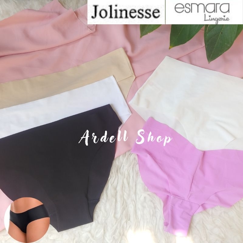 AE CELANA DALAM WANITA ESMARA JOLINESSE SAMPLE MIX SEAMLESS POLOS M L 2XL SPM