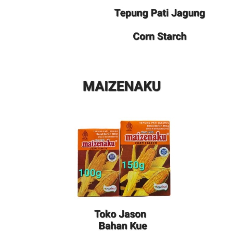 

Tepung Maizenaku Tepung Pati Jagung 100&150gram