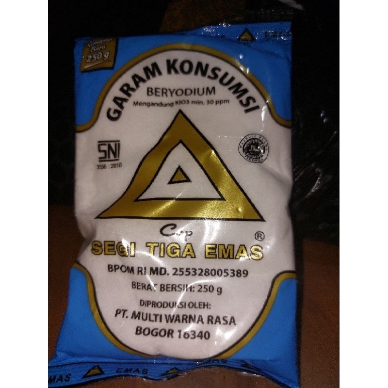 

GARAM konsumsi Cap segi tiga emas 250gr