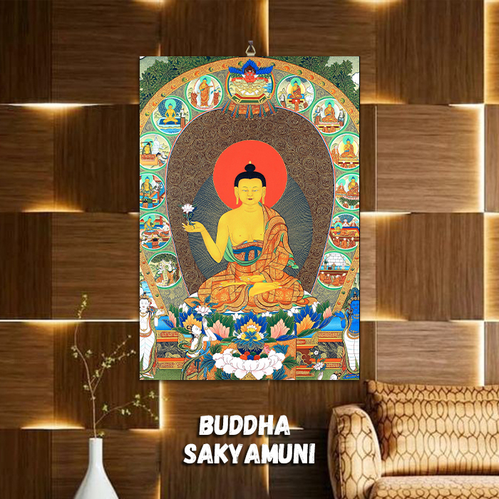 HIASAN DINDING BUDDHIS SAKYAMUNI BUDDHA LIFE TIBETAN / THANGKA TIBETAN