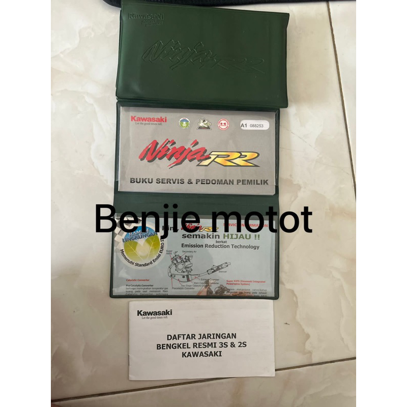 manual book buku service dan garansi service informasi dan jaringan bengkel kawasaki ninja rr old le