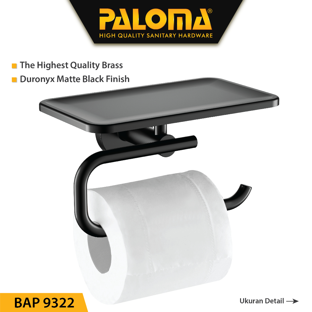 PALOMA BAP 9322 Tempat Tissue Toilet Holder Tisu Gulung Roll WC Mandi
