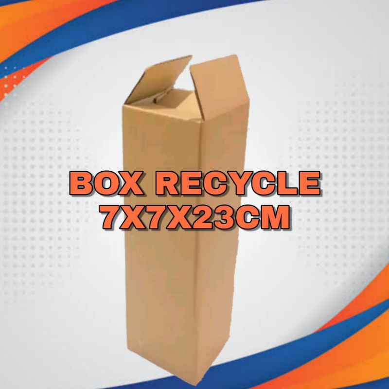 

Box kardus recycle 7x7x23 cm rekondisi sahabat online shop