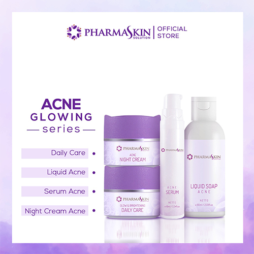 Pharmaskin Solution Paket Acne Glow Series Khusus Wajah Jerawat [4 item]