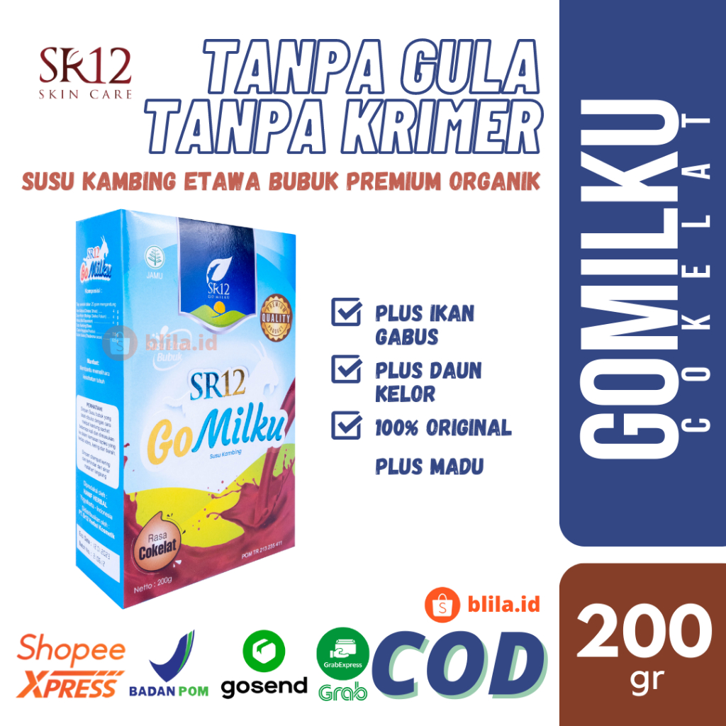 

Gomilku Cokelat 200gr SR12 Go Milku Coklat Membantu Penderita Diabetes Susu Bubuk Kambing Etawa BPOM