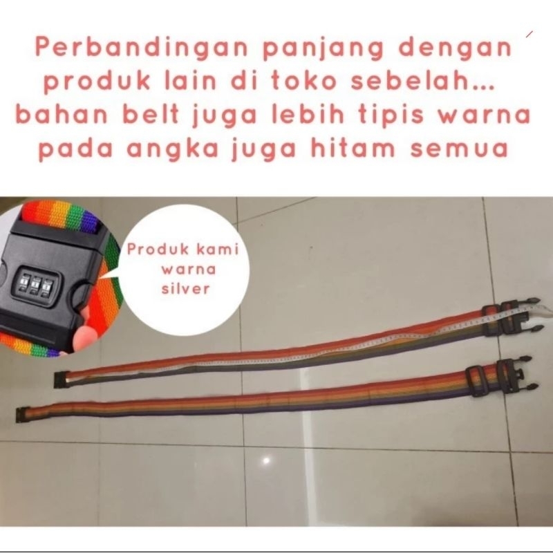 Luggage Belt Elegant Strap /Sabuk Tali Pengaman Koper Silang/ Heavy Duty Cross