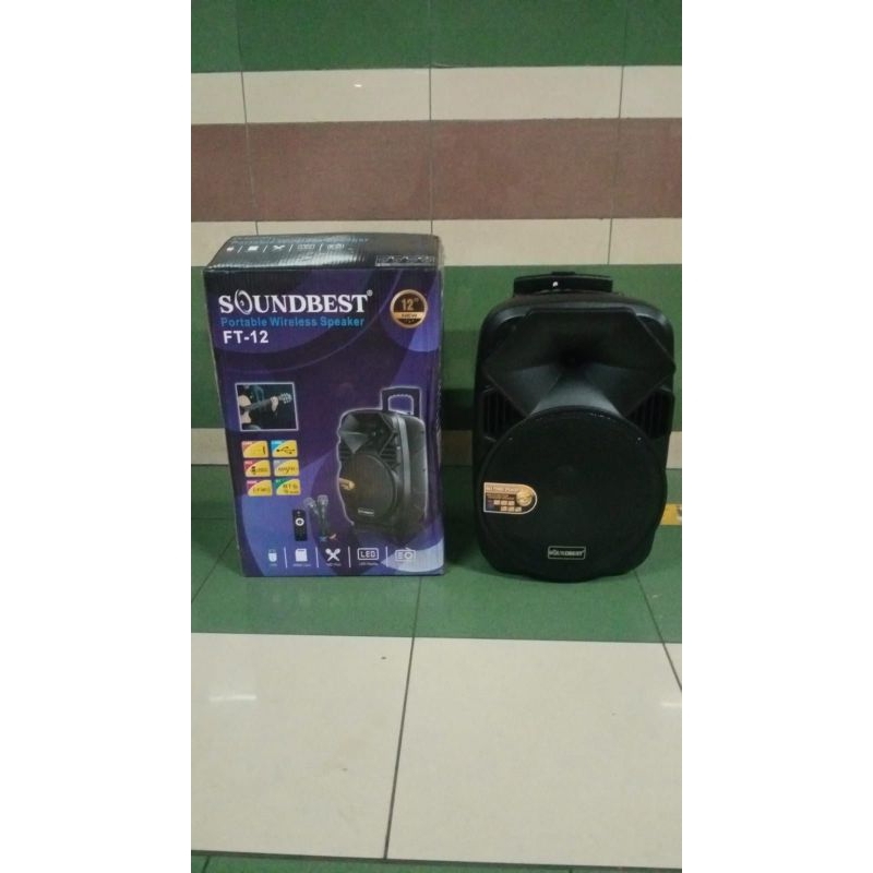 speaker Aktif Soundbest FT12 12Inch portable wireless original