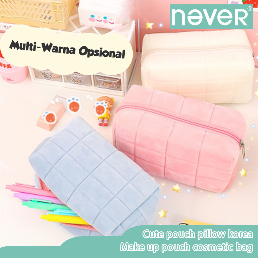 Tempat Pouch Pillow Korea / Makeup Pouch Kosmetik Bag / Kotak Pensil Bantal Lucu