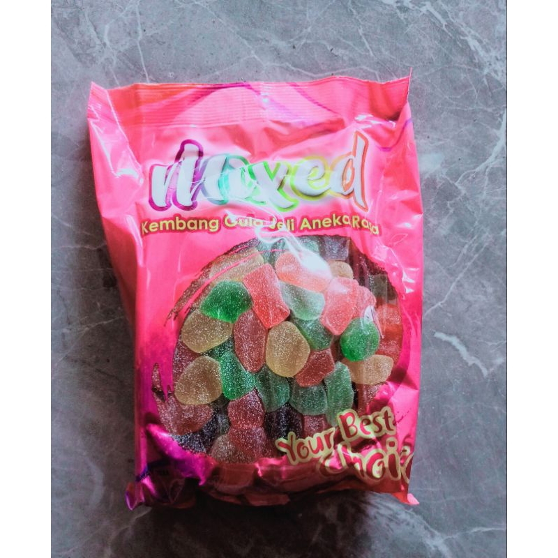 

permen jelly warna warni jelly mixed fruit 1 kg malaysia