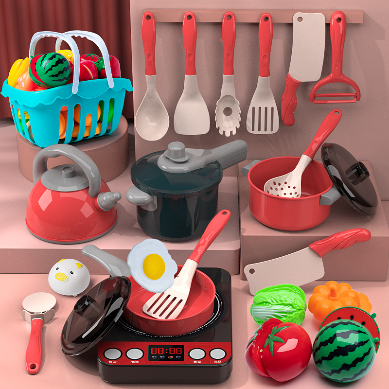84pcs Mainan Dapur Anak Kitchen Set Masak masakan mainan dapur Cooking Set Mainan Anak Perempuan mai