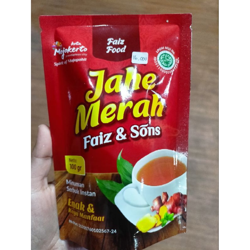 

Jahe Merah Pouch 200 gr