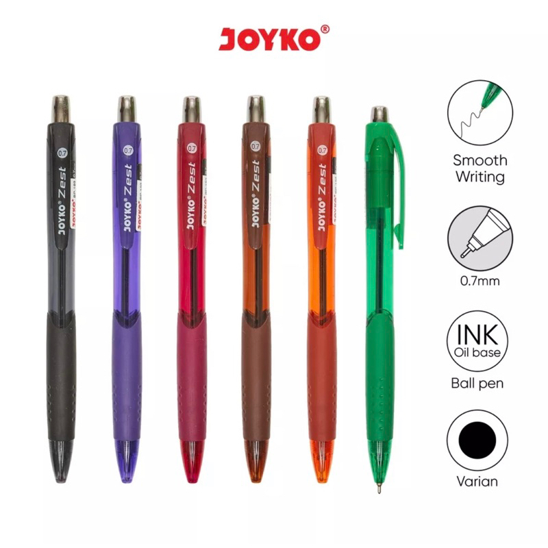 

Ball Pen / Pulpen / Pena Joyko BP-193 Zest 0.7mm
