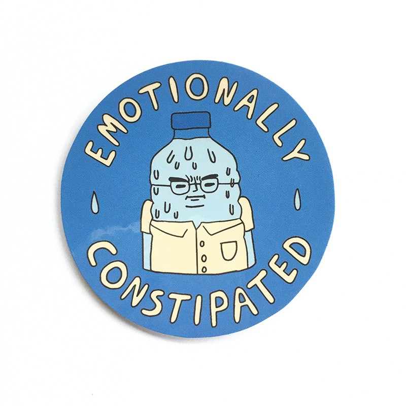 

Emotionally Constipated - Vinyl Sticker