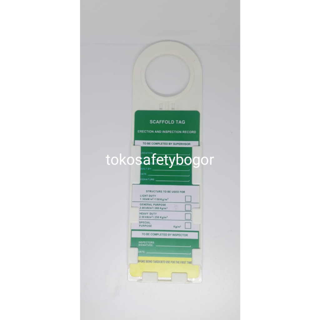 Scaffolding Tag Holder Lockout