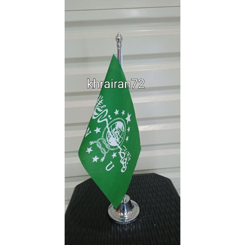 bendera NU plus tiang besi stainless