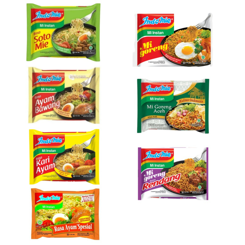 

INDOMIE GORENG / INDOMIE KUAH ALL VARIAN