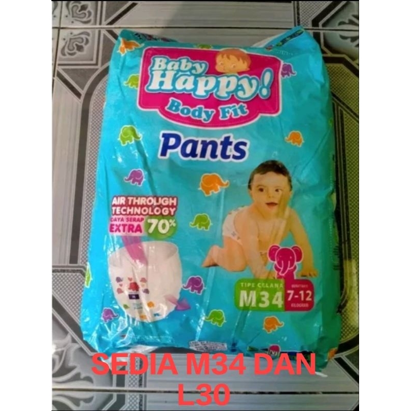 baby happy m34 / baby happy L30 / Pampers bayi / diapers bayi
