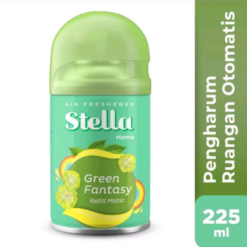 Stella Matic Refil Green Fantasy 225 ml / Stella Matic Refil / Pengharum Pewangi Ruangan/stella semp