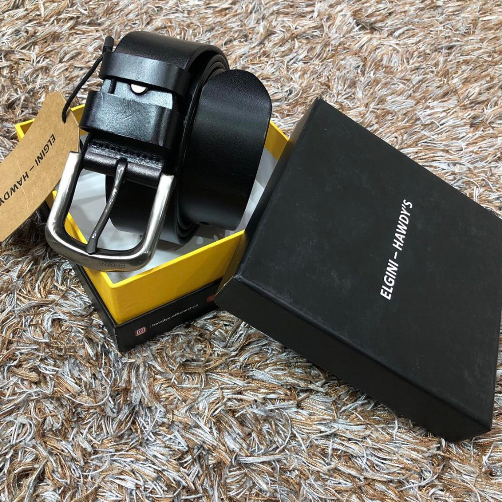 Ikat pinggang/sabuk elgini-hawdys original / gesper pria