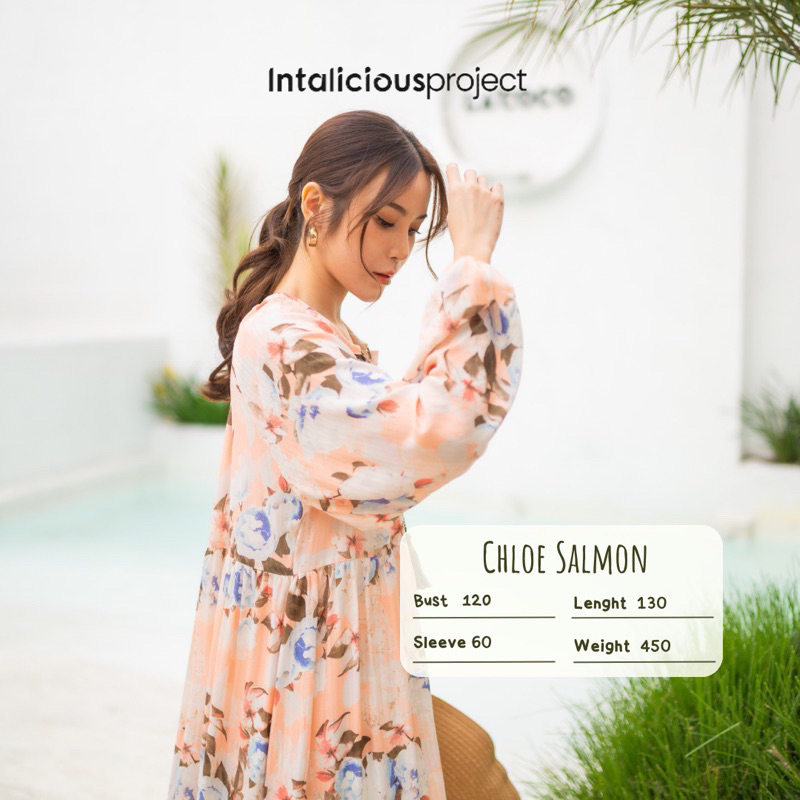 INTALICIOUS - CHLOE DRESS SALMON