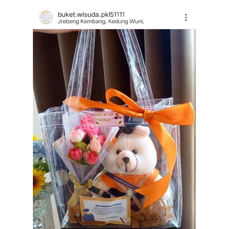 gift bag boneka Wisuda